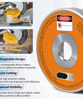 Rechargeable Miter Saw Laser Guide With Type C Fast Charging for 7-1/4 to 12-Inch Sliding Compound Miter Saws shown with features