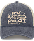 Road Trip Ready RV Pilot Hat For Camper Fans And Travel Junkies, A Baseball Cap With Funny Journeys Theme And Travel Vibes To Elevate