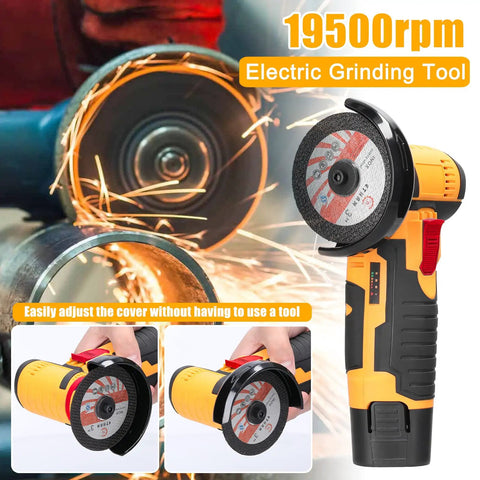 Cordless Mini Angle Grinder Go To Tool 19500 RPM For Quick Cuts And Smooth Polishing On Ceramic Tile Wood Stone And Steel