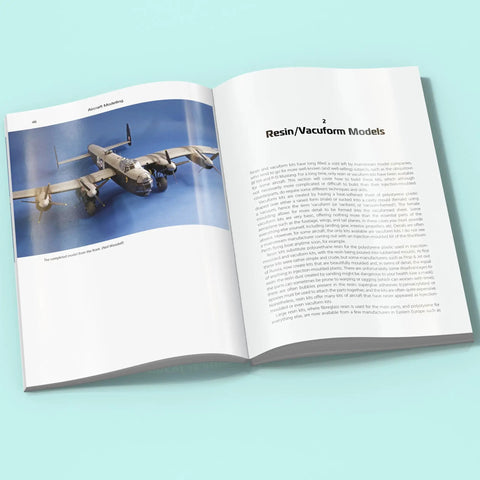 Open page of Conversions and Scratchbuilding Masterclass for Aircraft Modeling with Hands On Pro Tips and Superdetailing Weathering.