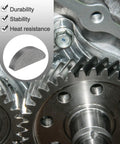 Heavy Duty Woodruff Key Set 16 Pieces 19x4x7mm Carbon Steel Metric Semicircular Keys in machinery showing durability