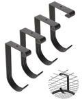 Heavy Duty Bike Hooks For Garage Ceiling Mount Rack With Overhead Storage Four Pack Flat Hooks For Ceiling Hanging
