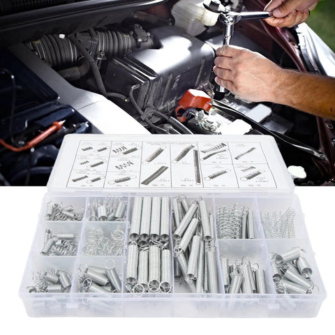Ultimate 200 Pc Compression And Extension Springs Kit With 20 Zinc Plated Steel Assortment Sizes For Car Repair Diy And Home Fixes With Tough Storage Box To Keep Your Gear Organized And Ready To Go, in car engine repair