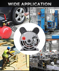 Heavy Duty 5HP Air Compressor Motor 230V Single Phase 56 Frame Electric Motor With FiveEighths Inch Keyed Shaft For Pumps Blowers And Shop Gear in use for various applications.