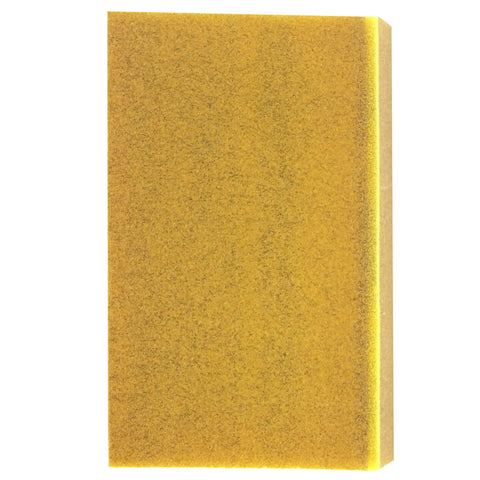 Very Fine 220 Grit Dual Angle Sanding Sponge 3 By 5 By 1 Inches showing surface texture