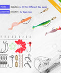 All In One Fishing Lures Kit With Tackle Box Includes 79 Pcs Bass Lures Set Featuring hooks, swimbaits, and accessories