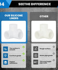 Comparison between premium 1 Inch PVC 4 Way Tee Fitting and standard fitting, highlighting smooth finish and impact resistance.