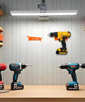 Heavy Duty Drill Holder 2 Pack Wall Mount Hook for Cordless Drills Universal Power Tool Organizer in a workshop setting