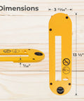 Heavy Duty Dado Throat Plate For DeWalt 10 Inch Table Saw Snug Fit With Four Adjustment Screws Impact Resistant Yellow Plate Dimensions