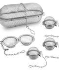 Hella Tough Stainless Steel Ultrasonic Cleaning Baskets Featuring Slick Locking Hooks Zero Hassle Small Parts Holder in various sizes.