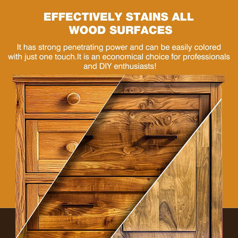 Image showing Top Shelf Gel Wood Stain For Furniture And Outdoor Projects Fast Drying Natural Matte Finish applied on different wood surfaces.