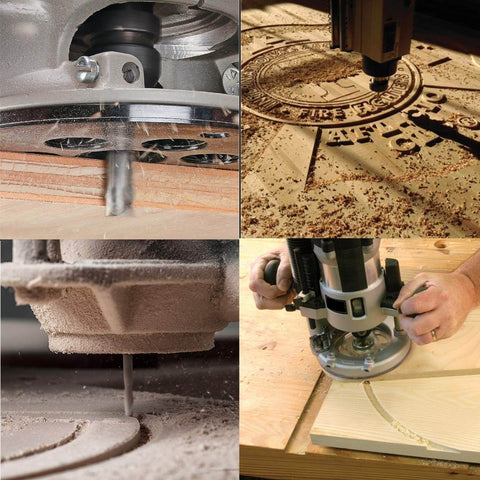 Extra Long Spiral Upcut Router Bit, 4 Inch Total Length, 1/4 Inch Shank And 1/4 Inch Cutting Diameter, 2 Inch Cutting Length used on CNC