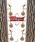 Heavy Duty 3 Pack Spinning Shooting Targets For BB Guns And Air Rifles With Auto Reset 360 Degree Spin Bird Target against trees