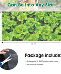 Two Pack 10 By 33 Feet Backyard Garden Netting Ultra Fine Mesh That Keeps Birds And Bugs Out While Shielding Vegetables And Fruits