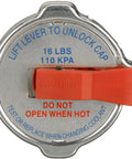 Safety Release Radiator Cap With Wide Pressure Range Built Tough From Corrosion-Resistant Heavy-Gauge Metal For Cars