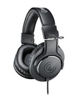 M20x Professional Studio Headphones For Mixing And Monitoring, lightweight circumaural over ear with 40mm drivers, side view