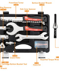 18 Piece Bike Repair Tool Kit Set With Torque Wrench For Mountain And Road Bikes A Must Have For Quick Maintenance in case