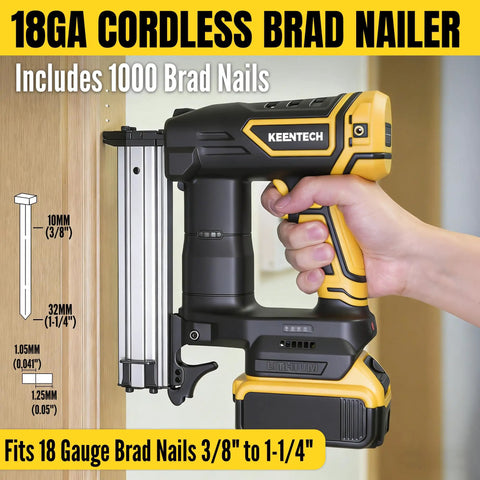 Top Tier No Sweat Finishing With Slick Flush Drive On This Heavy Duty Cylinder Driven 18 Gauge Cordless Brad Nailer To Crush Trim Baseboards Drywall And Diy Woodworking Like A Total Pro