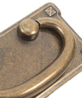 Close-up of Four Pack Vintage Drawer Pull Handles For Cabinets, Dressers, Wardrobes, And Vanities in a rustic coffee finish.