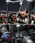 Half Inch Drive Impact Extension Bar Set, 3-Piece Socket Extensions in automotive use on engine components.