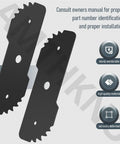 Seven And A Half Inch Edge Hog Heavy-Duty Edger Replacement Blade For 2-In-1 String Trimmer Edger Fits LE750 LE710 LE760 LE760FF With Wear Indicator 2 Pack shown with features