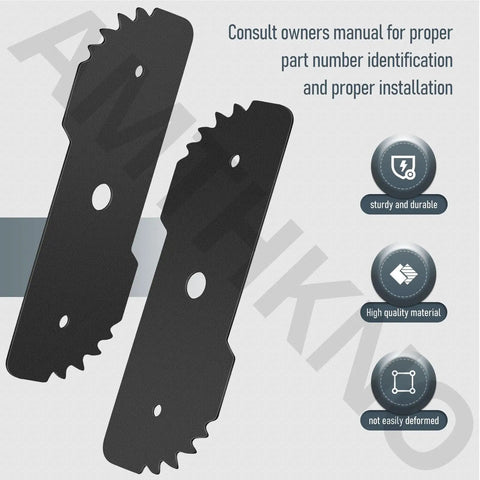 Seven And A Half Inch Edge Hog Heavy-Duty Edger Replacement Blade For 2-In-1 String Trimmer Edger Fits LE750 LE710 LE760 LE760FF With Wear Indicator 2 Pack shown with features