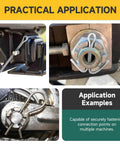 Practical application of 620 Piece Cotter Pin Kit With Zinc Plated Steel Pins, Hairpin Cotter Pins And R Clips in machinery.