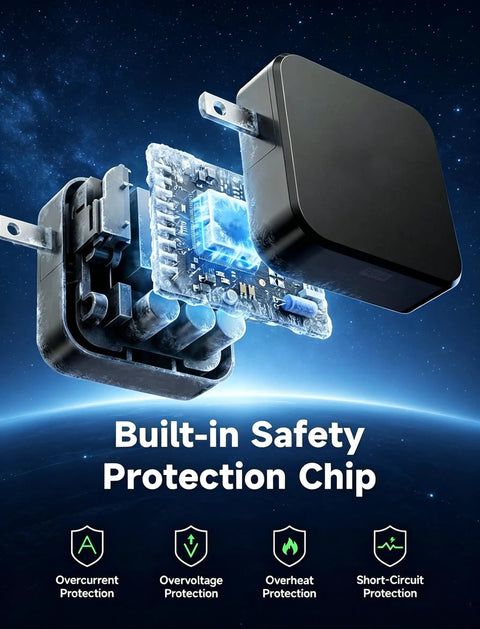 12 Volt 2 Amp Locking Power Adapter For Hollyland Pyro Ultra S H And Mars 4K 400S Pro II M1 Plus Cosmo C2 showing built-in safety chip.