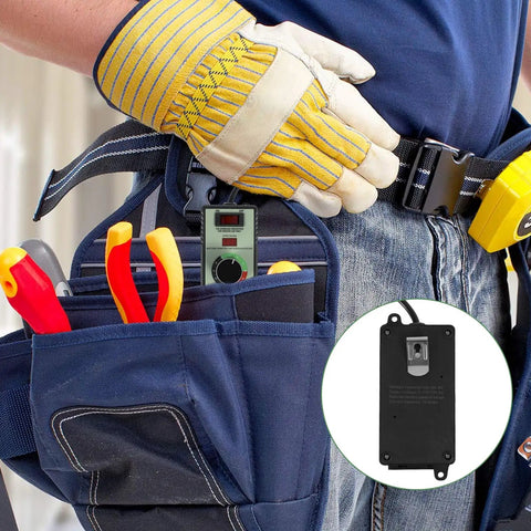 Sweet Spot Variable Speed Controller For AC Motors Featuring 110V Plug And Play Hookup 15 Amp Heavy Duty Build Handles 4000 Watts in tool belt pocket.