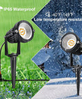 Brighten Your Outdoor Space With A 10 Pack Low Voltage LED Landscape Lights 7W 900LM Waterproof Garden Path Spike Set