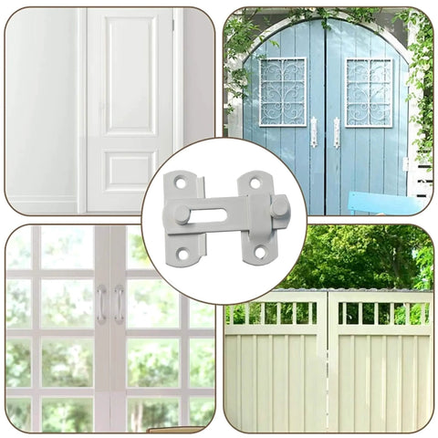 4 Pack 70mm 2.75 Inch Barn Door Latches With 180 Degree Flip Lock For Sliding Doors Privacy Locks For Bathroom Cabinets And Pet Doors