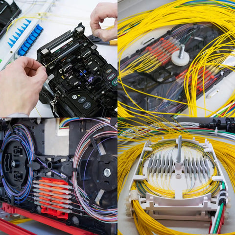 Heavy Duty Clear Fiber Splice Sleeves 600 Pack Heat Shrink Tubing For Optical Cable Protection 3.2mm Diameter used in fiber splice tray.