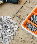 Sturdy Plastic Strapping Kit With Iron Buckle 1Kg Pack Of Banding Clips And Seals For Heavy Duty Industrial Strapping And Shipping Supplies