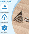 M4x45 Door Handle Screws 20 Pack Heavy Duty Phillips Drive Flat Countersunk Head Bolts For Cabinet Doors And Door Levers Durable Carbon Steel Rust Resistant No Sweat Install on wood surface
