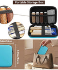 Portable zipper case of All In One Leather Repair Kit With Waxed Thread And Heavy Duty Tools for car seats, sofas, and carpets.