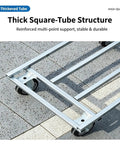 Heavy Duty Push Cart Dolly Platform Truck For Hauling Up To 661 Lbs With A 25 Inch Long By 15 Inch Wide By 30 Inch High Flatbed Hand Truck Style Utility Carrier Built For Warehouse Workshop And Home, thick square-tube frame