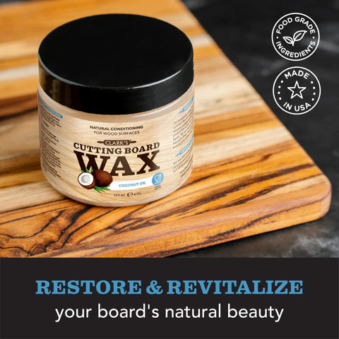 Cutting Board Care Kit With Coconut Oil And Wax For Wood Surfaces Kitchen Countertops Butcher Blocks And Utensils Includes Oil Wax