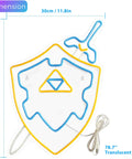 Sword and Shield LED Gaming Light for Game Room Decor, Zelda Inspired Sword and Shield Sign, Ultra Bright 12V Wall Light