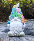 Epic Outdoor Solar Gnome Garden Statues With 10 Warm White LEDs Hand Painted Yard Art Lights No Wiring Crystalline Solar Panel