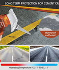 Applying 2-Pack Concrete Crack Filler Sealant Kit With High Elasticity Self Leveling Waterproof Caulking Glue to a pavement crack