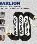 Heavy Duty Security Chain With Cinch Ring Three Foot Long And Three Eighths Inch Thick 63HRC Alloy Steel for anti-theft protection