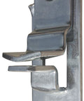 Side view of Trailer Door And Ramp Locking Hasp With 4 Inch Mounting Cam Lock Latch Keeper Zinc Plated Steel For Superior Strength