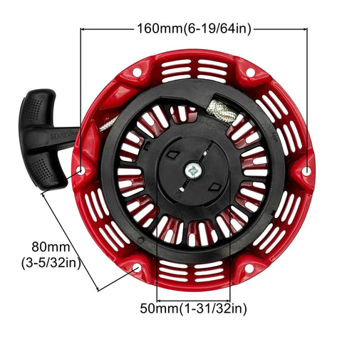 Replacement Pull Start Assembly Recoil Starter 28400-Z4M-306ZB Fits Honda GX120 GX160 GX200 4.0 5.5 6.5 HP Generators