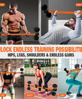 Dumbbell To Barbell Converter For Your Home Gym Turn Dumbbells Into A Barbell Set Weight Bar For Bench Presses Squats Hip Thrusts Deadlifts