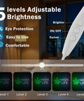 Remote control for dimmable LED neon sign for marijuana and cannabis wall decor with adjustable brightness levels.
