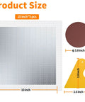 Wall Patch Drywall Repair Kit 10 X 10 Inch Self Adhesive Mesh Patch shown with dimensions and additional tools
