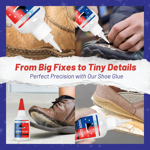 Hardcore Shoe Glue For Sneakers, Boots, Sandals And More - Heavy Duty Repairs That Bond Rubber, Leather And Canvas, Quick Set Time, Waterproof, Long Lasting, With CA Accelerator Compatibility used on various footwear.