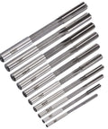 uxcell HSS chucking reamer set, straight-flute milling cutters, 3–12 mm, 10 pcs