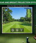 Plug And Play Golf Simulator Impact Screen For Indoor And Outdoor Use Easy To Install High Impact Resistance And Sound Absorbing