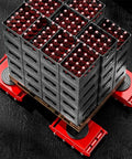 Heavy Duty Industrial Machinery Skate Dolly With 360 Degree Swivel Non Slip Caster And Alloy Steel Or Pu Rollers moving crates.